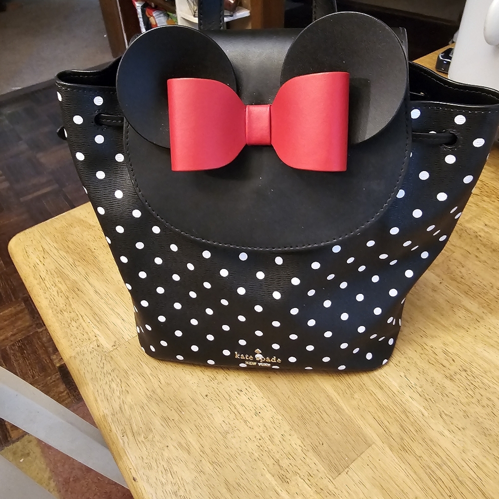NWOT Kate Spade Minie Mouse Polka dot Backpack